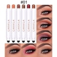 thumbnail image 1 of EGNMCR Eyeshadow High Light Eye Shadow Pen Lying Silkworm Pen Head Eye Shadow Stick Non Dizzy Eye Makeup Repair High Light Pen（6PCS） Eye Shadow, 1 of 3