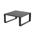 thumbnail image 1 of F. Corriveau International Ireland Table Basse Carrée d'Extérieur de 31,5 Po – Dessus à Lattes en Aluminium, Noir, 1 of 6