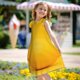 thumbnail image 5 of Balery Yellow Lemon Camisón de princesa para niñas, pijama de algodón con mangas abullonadas, suave y bonito.-Medium, 5 of 6