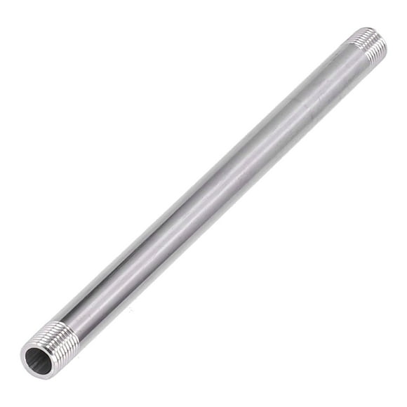 Tbest Threaded Pipe,Water Pipe Joint,G1/4 Male Thread 20cm Stainless Steel Pipe Fittings Threaded Pipe Attachment Joint For Plumbing