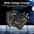 thumbnail image 4 of UK Voltaje amplio de carga rápido del adaptador Ac100-240v del cargador rápido 65w Gan del paladio Qc3.0, 4 of 5