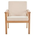 thumbnail image 5 of Modway Vero Ash Wood Outdoor Armchair in Natural and Beige, 5 of 8