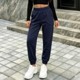 thumbnail image 4 of Lmnyox Toddler Kid's Sweatpants Fashion Elastic Waist Cuffed Pants Plain Athletic Trousers with Pockets, 4 of 6