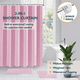 thumbnail image 1 of Cortina de Ducha ComfiTime Tela Resistente Al Moho Rosa Ruborizado 72 X 96, 1 of 1