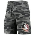 thumbnail image 2 of Men's Concepts Sport Charcoal/Gray Florida State Seminoles Camo Backup Terry Jam Lounge Shorts, 2 of 3