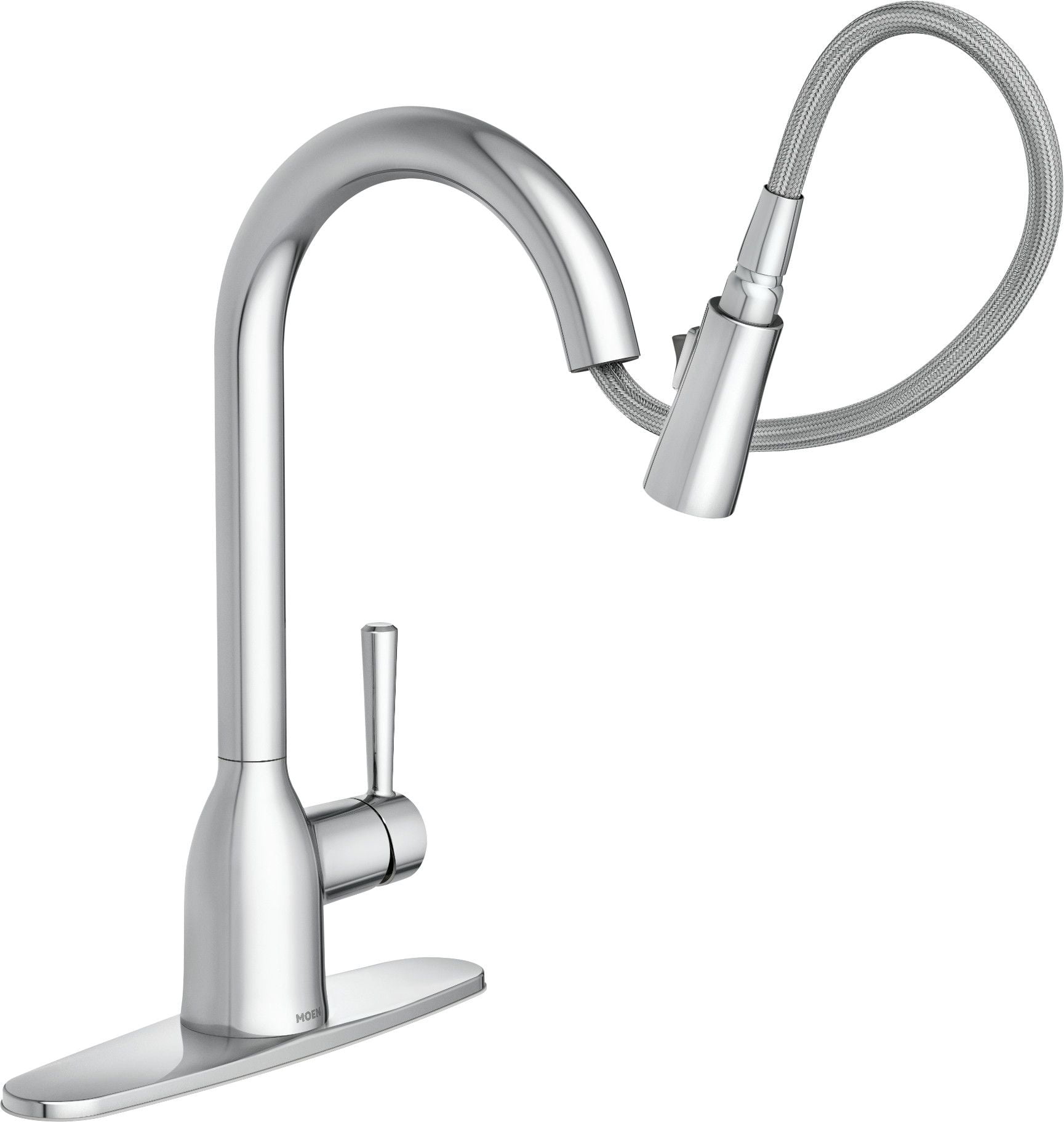 MOEN Adler Single-Handle Pull-Down Sprayer Kitchen Faucet with Power Clean  and Reflex in Spot Resist Stainless 87233SRS - The Home Depot