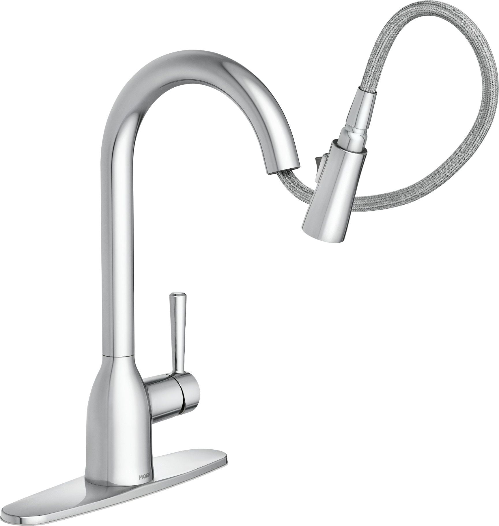 Moen Adler Chrome Single Hole One-Handle Pull Down Kitchen Faucet, 87233