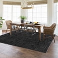 thumbnail image 2 of Living Room Area Rug 9x12 Machine Washable Non-Slip Stain Resistant Modern Abstract Floor Carpet Solid Rug for Dining Room Home Office, Black, 2 of 7