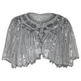 thumbnail image 1 of PrettyGuide Women's 1920s Shawl Beaded Sequin Deco Evening Cape Bolero Flapper Cover up, One Size, 1 of 5