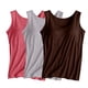 thumbnail image 2 of Camisola de manga corta para mujer, con almohadilla para el pecho, sin aros de acero, ropa interior para yoga, deportes, chaleco de poliéster para mujer, 2 of 3