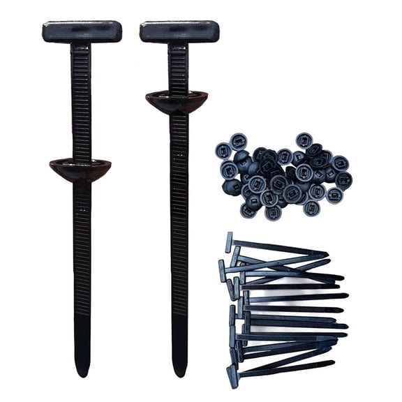 100pcs Nylon Cable Ties For Cars Self-Locking Fasteners For Quick Repairs Button Zip Ties Fixed Cables Zip Tie Fastening Straps