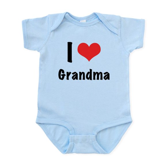 CafePress - I 'Heart' Grandma Bodysuit - Baby Light Bodysuit, Size Newborn - 24 Months