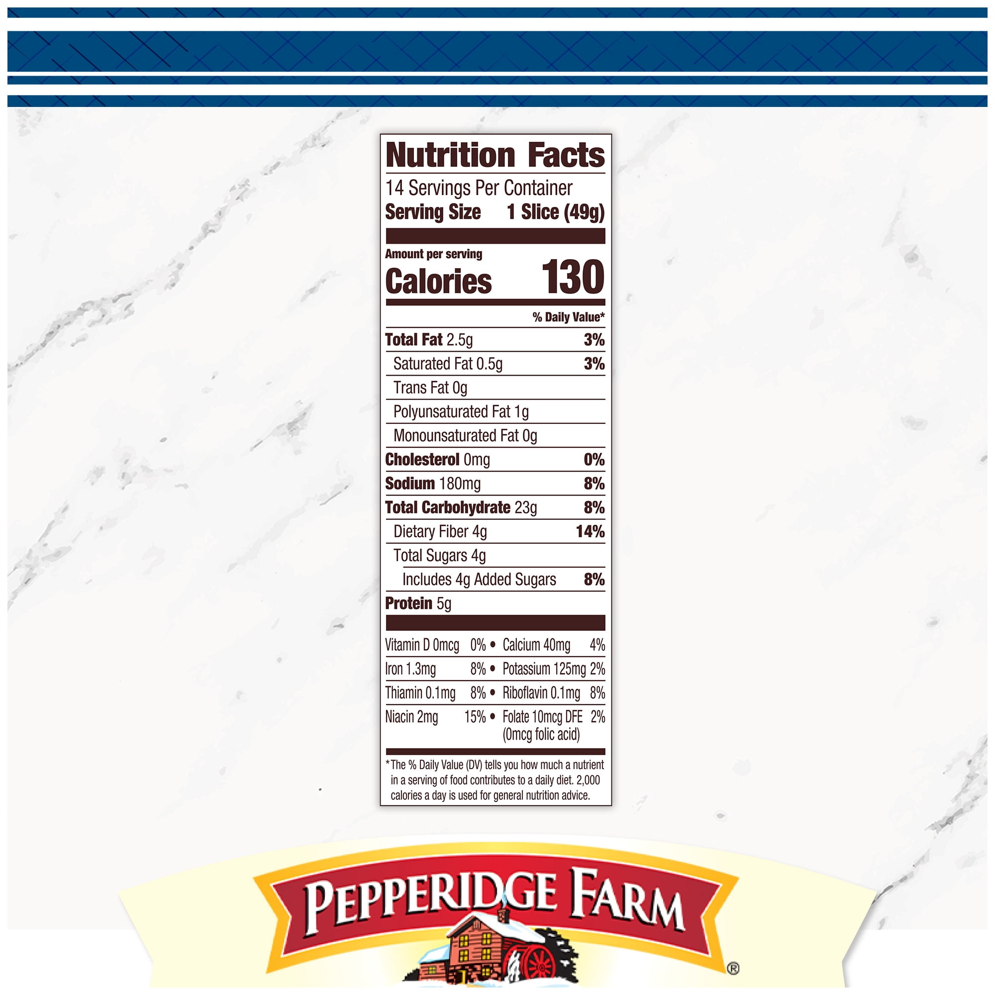 Pepperidge Farm Farmhouse 100% Whole Wheat Bread, 24 oz Loaf