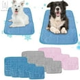 thumbnail image 4 of Gustave Pet Cooling Mat for Kennel Sofa Car Seats Dog Cat Bed Mattress Ice Silk Material Dissipates Heat Self Cooling Pad "XL, Pink", 4 of 9