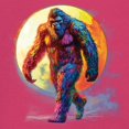 thumbnail image 3 of Full Moon Bigfoot T-shirt Hiking Sasquatch Hide and Seek Champion Men's Tee, 3 of 7