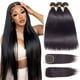 thumbnail image 1 of 12A paquetes rectos cabello humano con cierre (16 18 20 "") cabello humano brasileño 3 paquetes con cierre 100% sin procesar virgen Remy paquetes de cabello recto con cierre color natural, 1 of 1