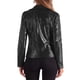 thumbnail image 3 of Chaqueta de cuero sintético INSPIRE CHIC para mujeres, chaqueta de motocicleta con cremallera, corta, de PU negra XS, 3 of 6