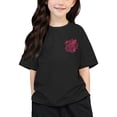 thumbnail image 3 of Fshinging T Shirts For Girls Loose Fit Letter Printed Round Neck Short Sleeved Plus Size Tops, 3 of 7