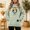 A1-Mint Green, variant on Womens Pet Pouch Hoodie Small Pet Carrier Sweatshirt Adjustable Hem with Zipper Pouch Long Sleeve Cute Graphic Hooded Fleece Pullover Fall Winter Tops for Women Loose Fit Casual