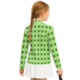 thumbnail image 2 of Psesaysky Cute St. Patrick Rabbit Print Girls Half Zip Sweatshirt Cropped Pullover Hoodies Long Sleeve Zipper Sweatshirt Fall Winter Tops Athletic Thermal Coat 12-13 Years, 2 of 6