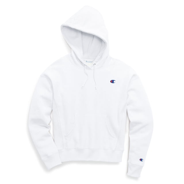 Champion Life Chandail à Capuchon à Tissage Inversé pour Femmes, P, Blanc