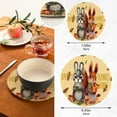 thumbnail image 3 of SKYSONIC Squirrel Rabbit Cute Pot Holders Trivets, 2 Pcs Heat Resistant Trivets,Happy Thanksgiving Cotton Thread Weave Mats for Hot Pads Pans Pot Bowl Teapot for Kitchen Decor, 3 of 7