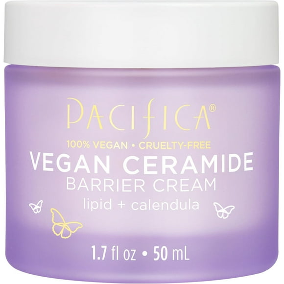 Crema Facial Pacifica Vegana de Cerámica para Reparación de Barreras, Hidratante Diaria sin Fraganci