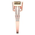 thumbnail image 3 of Clara Pucci 14K Rose Gold 2.45ct YellowMoissanite Solitaire with Accents, 3 of 8