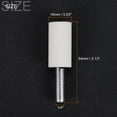 thumbnail image 2 of Uxcell Abrasive Cylindrical Mounted Stone Grinding Bits White Corundum 1/4" Shank 0.63" Dia 10 Pack, 2 of 6