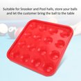 thumbnail image 5 of Black Plastic Billiard Ball Tray 16 Holes Storage Holder Box Billiards Accessories Red, 5 of 5