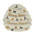 thumbnail image 4 of VHC Brands Buzzy Bees Honey Bees & Flower Please Bee Hive MDF Wall Sign 11x11, Spring Decor, Home Decorations for Wall or Door, Spring and Easter Hanging Decoration, 4 of 4