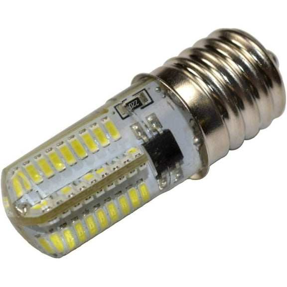 HQRP 110V E17 Base Silicone Crystal Dimmable LED Bulb Cool White for GE General Electric WB36X10003 Light Bulb Replacement