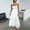 White, variant on Women Fashion Solid Sleeveless Cutout Backless Long Casual Maxi Dresses Dresses for Summer Women Dresses Knee Length Petite Maxi Dress for Short Women
