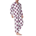 thumbnail image 2 of Daiia Cute Number 8 for Men's Long-Sleeved Pajama Set – Soft & Comfortable Sleepwear Button-Up Pajamas Cozy Lounge Wear-X-Large, 2 of 7