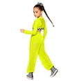 thumbnail image 2 of vastwit Kids Girls Hip Hop Street Dance Outfit Jazz Performance Crop Top Vest Checkered Mesh Jogger Pants Set Fluorescent Green 8, 2 of 5