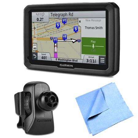 Garmin Dezl 770lmthd 7 Gps With Lifetime Map And Traffic Updates Air Vent Mount Bundle - Includes 7 Gps Navigation System, Air Vent Mount And 1 Piece Micro Fiber Cloth