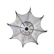 thumbnail image 5 of Polea del motor de la lavadora Rueda de enfriamiento Pieza de la lavadora Accesorio de Diámetro del orificio de 12 mm Metal resistente y confiable, 5 of 10