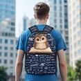 thumbnail image 6 of POLERO 17 Inch Backpack for Kids, Polyester Lightweight Side Mesh Pockets School Backpack, Owl Math Design, 6 of 10