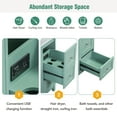 thumbnail image 4 of [Cabinet Only] 36-inch Bathroom Vanity, Modern Minimalist Design, High-Quality Stable Construction, Stable and Durable, Ample Storage Space - Green, 4 of 9