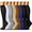 Pure Color, variant on 7 Pairs Copper Compression Socks for Women & Men Circulation 15-20 mmHg - Better Blood Flow, Swelling , Best Support for Medical, Running, Nursing