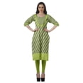 thumbnail image 3 of Moomaya Indian Women Cotton Side Slit Kurtis Printed Bollywood Designer Kurta, 3 of 6