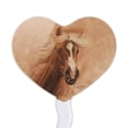 thumbnail image 2 of Horse Portrait Peach Heart Love Cupcake Picks Toppers Decoration Set of 6, 2 of 7