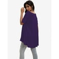 thumbnail image 5 of Women's Plus Size Flare Top - Casual Short Sleeve Loose Fit T-Shirt, Swing Style, 5 of 6