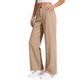 thumbnail image 2 of longantii Uniform Pants for Girls Casual Baggy Wide Leg Dress Pant with Pockets Back to School Outfit Size 6-14 Years, 2 of 8