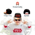 thumbnail image 2 of Boy's Flat Bill Hat with Darth Vader Action Scene on Bill, 2 of 5