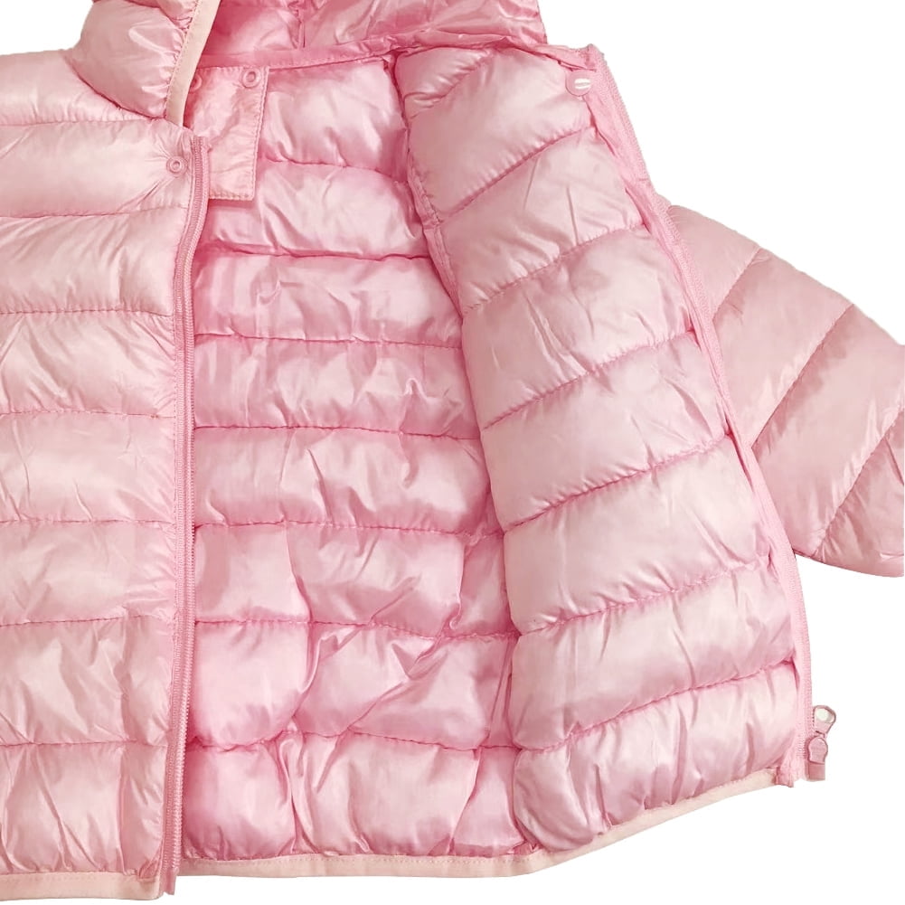 ATAIKU 6M-5T Toddler Baby Boy Girl Cute Hooded Puffer Jacket with Pants Kids Winter Snowsuit Lightweight Down Outwear