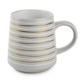 thumbnail image 1 of Thyme & Table Stoneware Coffee Mug, 16 fl oz, Gray Stripe, 1 of 4