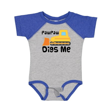 

Inktastic My PawPaw Digs Me Bulldozer Construction Truck Gift Baby Boy Bodysuit