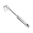 thumbnail image 1 of Colaxi Râteau à Main en Acier Inoxydable Résistant à la Rouille pour Plage, Désherbeur, Outil de Jardin à 2 Dents, 1 of 8