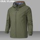 thumbnail image 2 of Oulylan-Chaqueta impermeable para senderismo y acampada para hombre y mujer, cortavientos para pesca, escalada, senderismo, abrigos de lluvia a prueba de viento Softshell para exteriores, 2 of 5